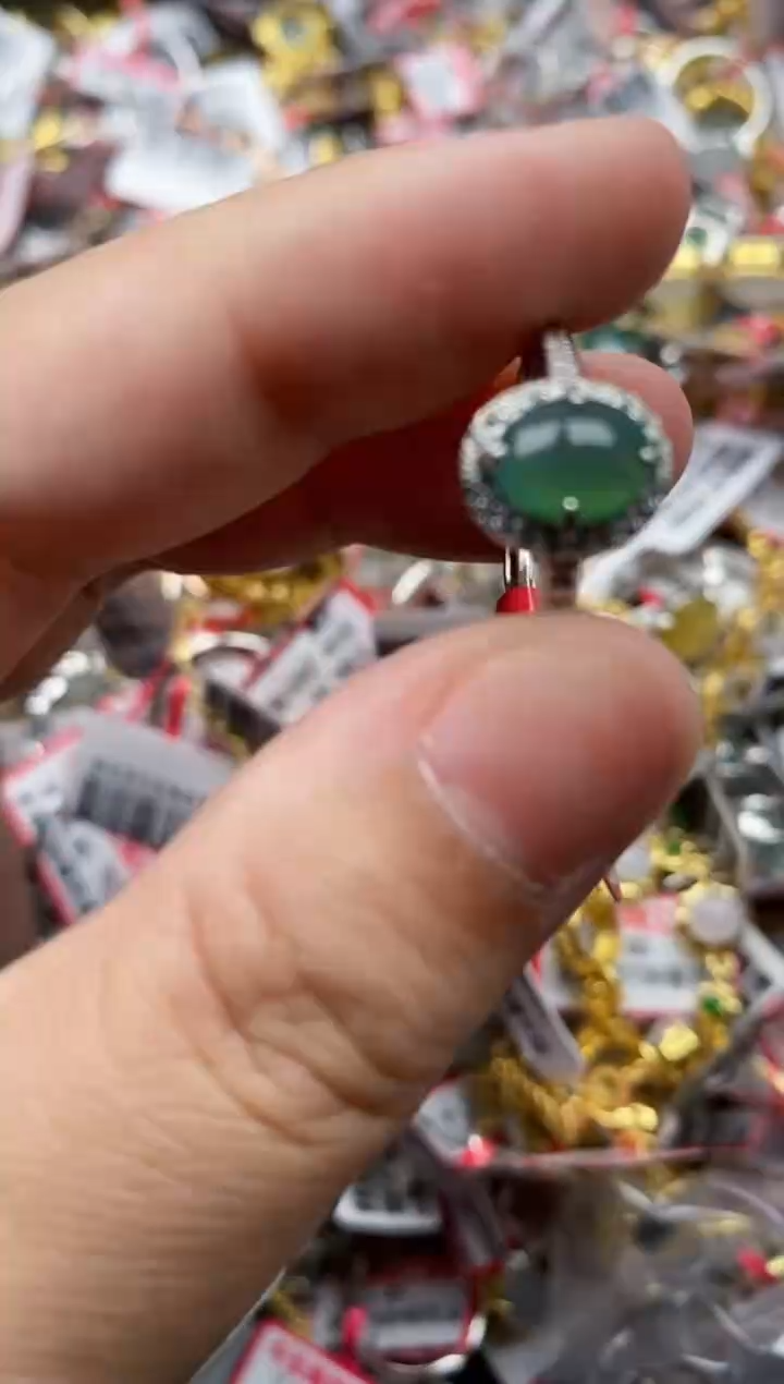 【闪购商品】翡翠戒指银S925镶嵌222222---8