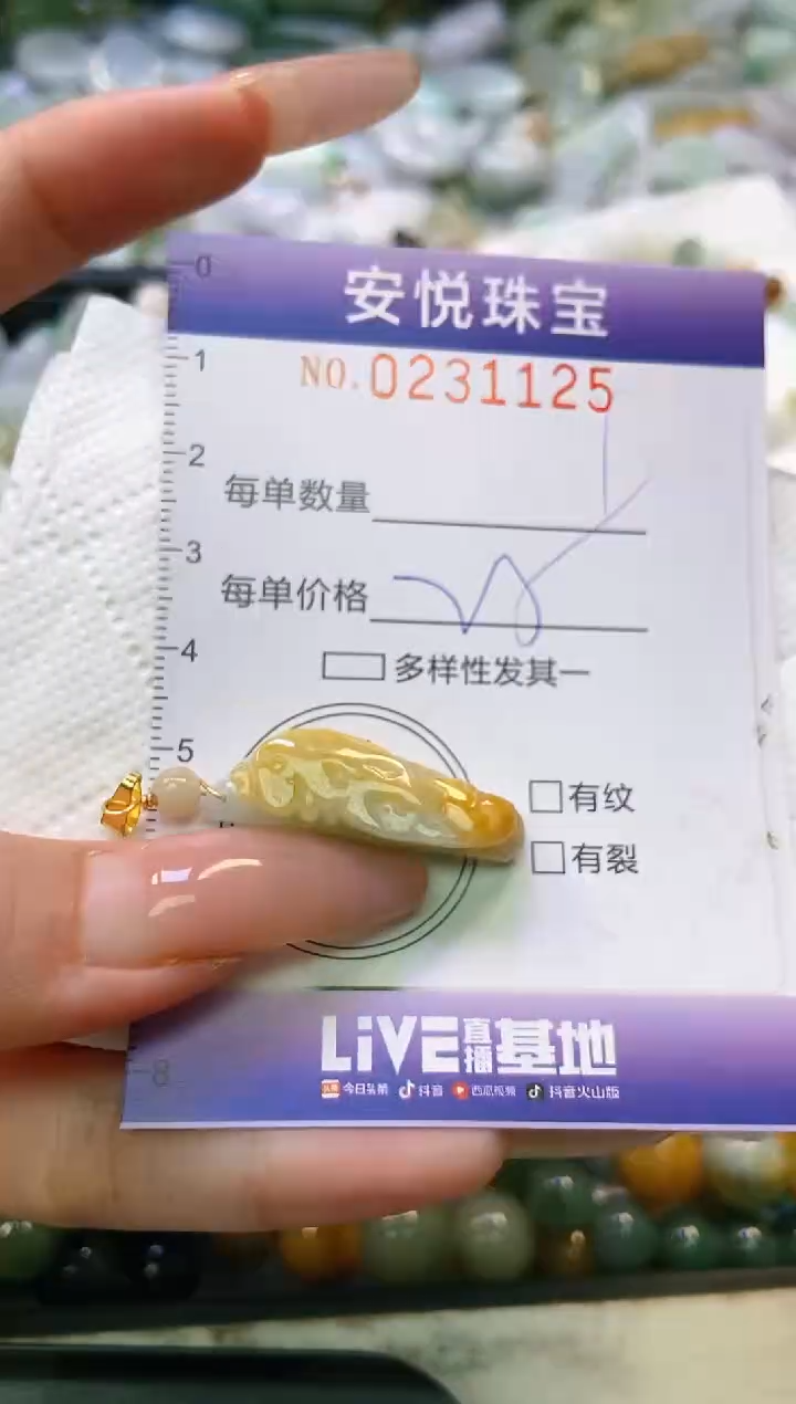 翡翠未镶嵌颈饰闪购0231125