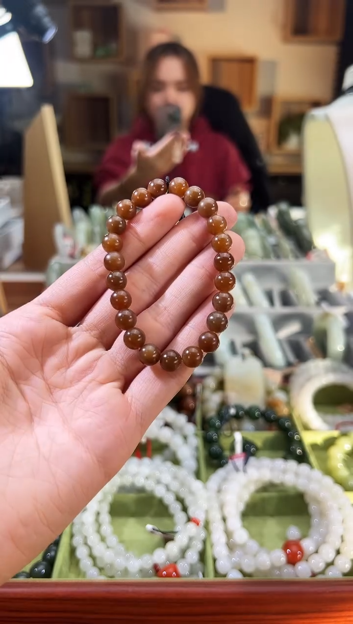 未镶嵌手串和田玉金山糖手串卡8