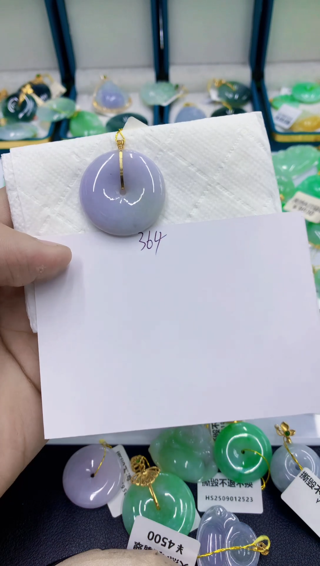 颈饰18K金镶嵌翡翠琴**欢11111111