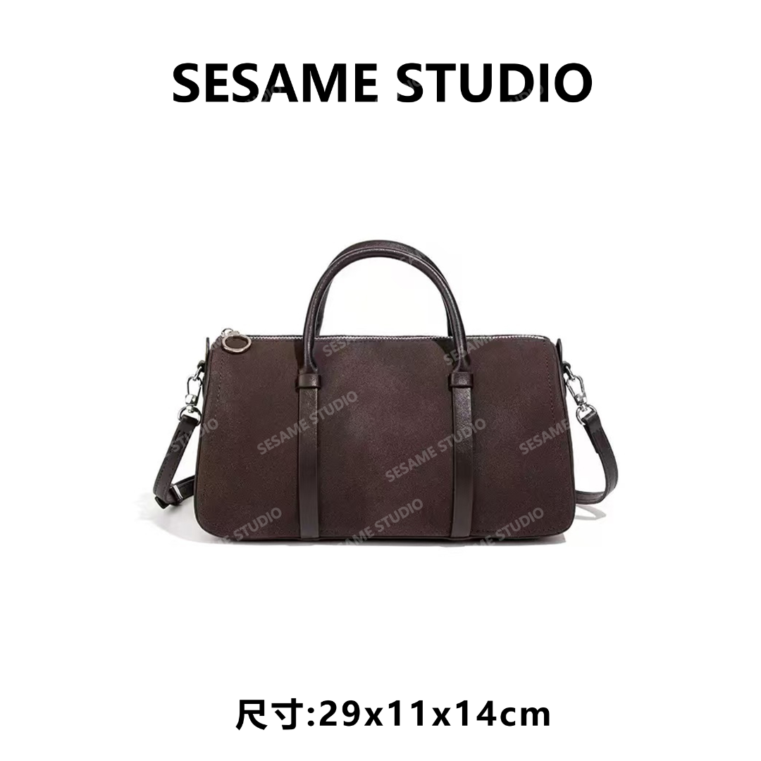 【芝麻集】XKY-1346-咖啡休闲时尚百搭腋下女包