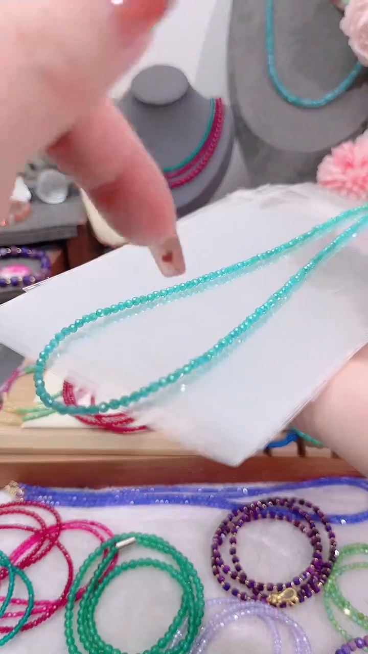 颈饰银S925镶嵌祖母绿硬抛99