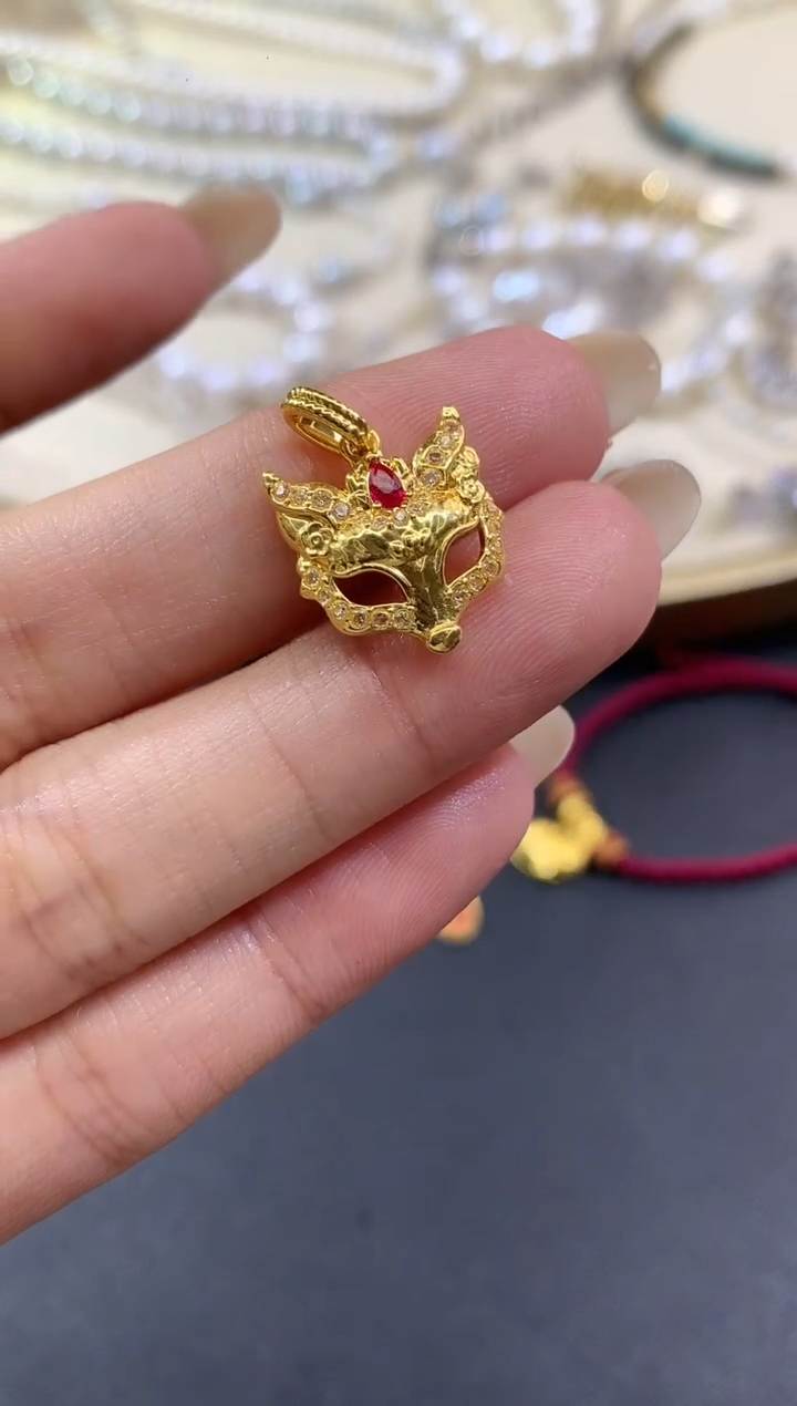 吊坠(不含链)18K金A390|多样性发货一件|298|BKJ5