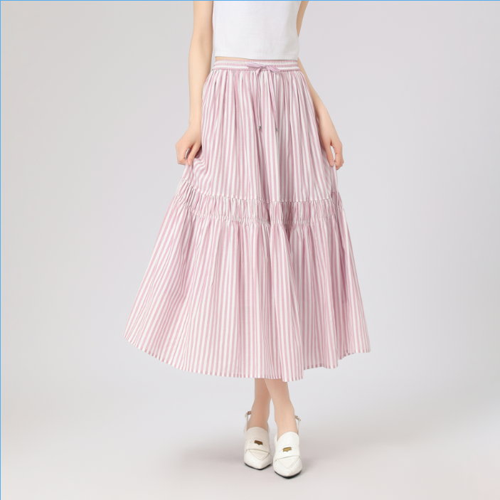 AMASS/阿玛施25早春新款气质显瘦线条半身裙5200408