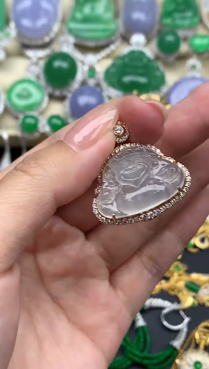 【闪购商品】翡翠颈饰18K金镶嵌296-中国好珍宝