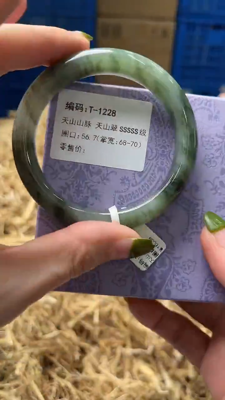 未镶嵌手镯石英质玉T1228