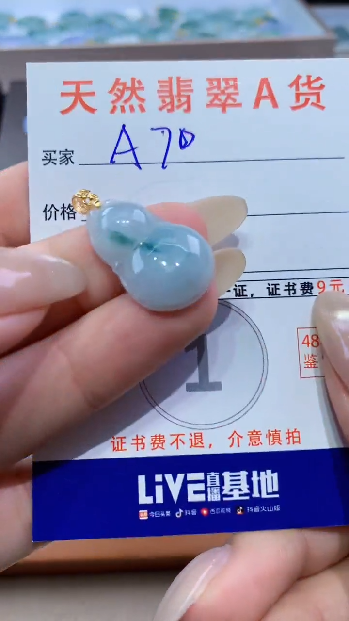 颈饰未镶嵌翡翠天然翡翠A货挂件