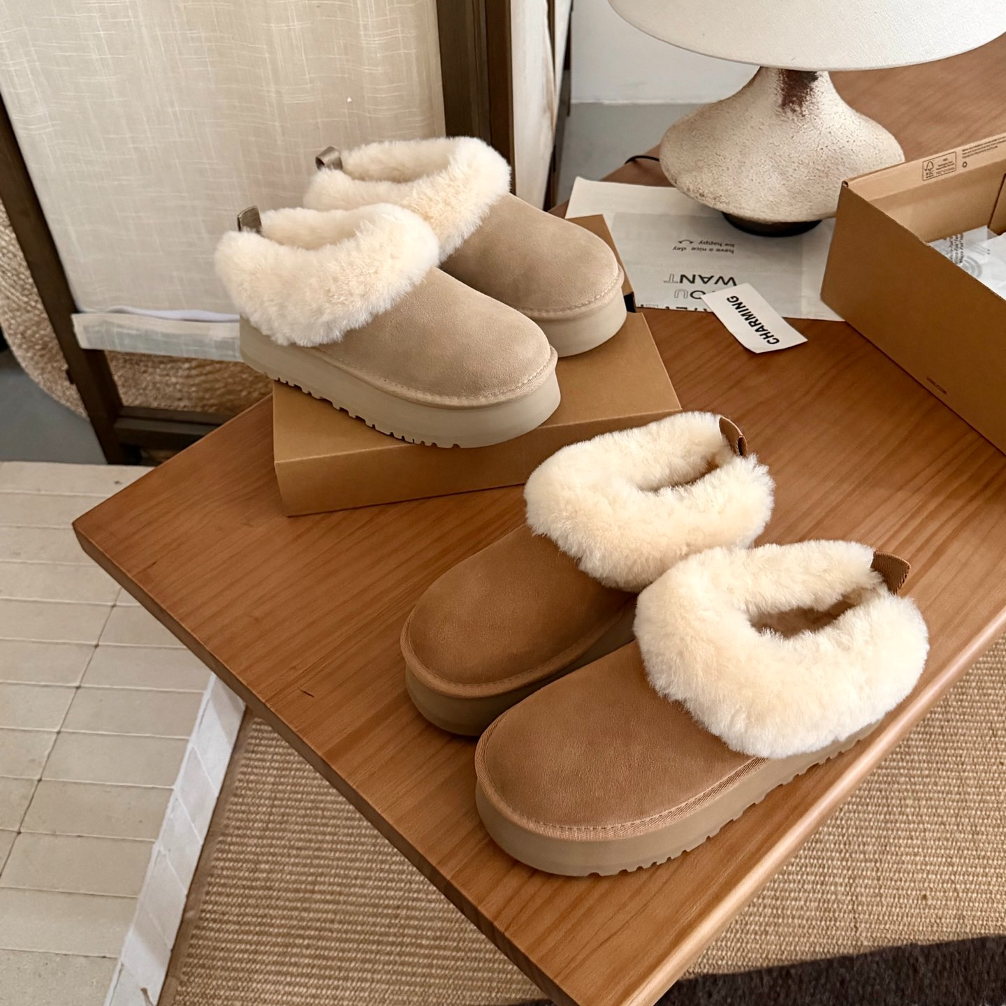 【塔茨勒】桑坡雪地靴厚底增高秋冬新款皮毛一体雪地靴