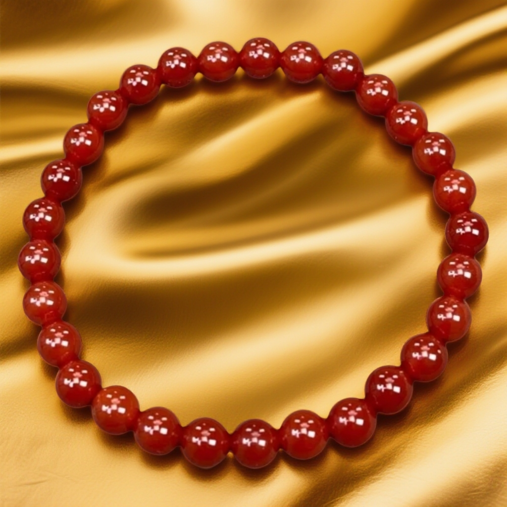 单圈男女情侣款正品6mm牛血红