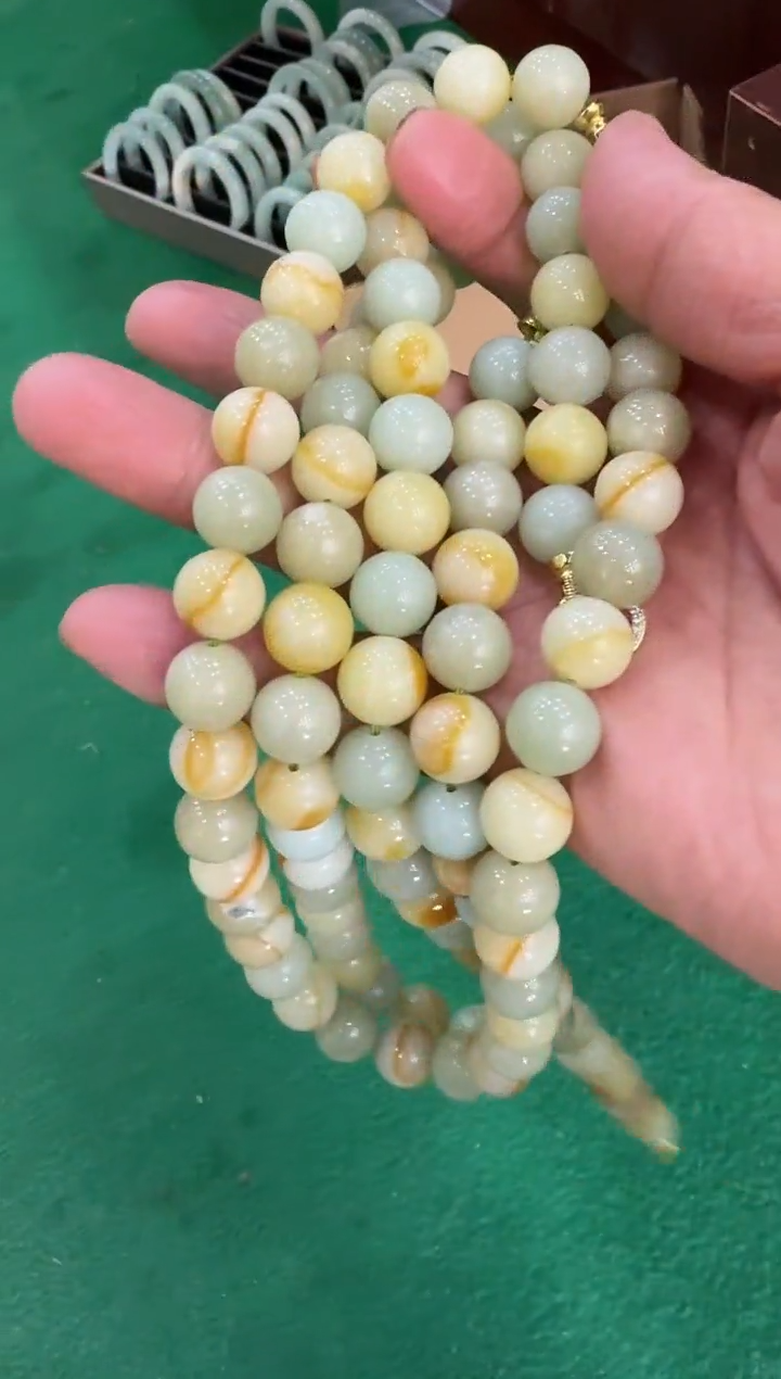 【闪购商品】岫玉颈饰未镶嵌花玉妈妈链卡14