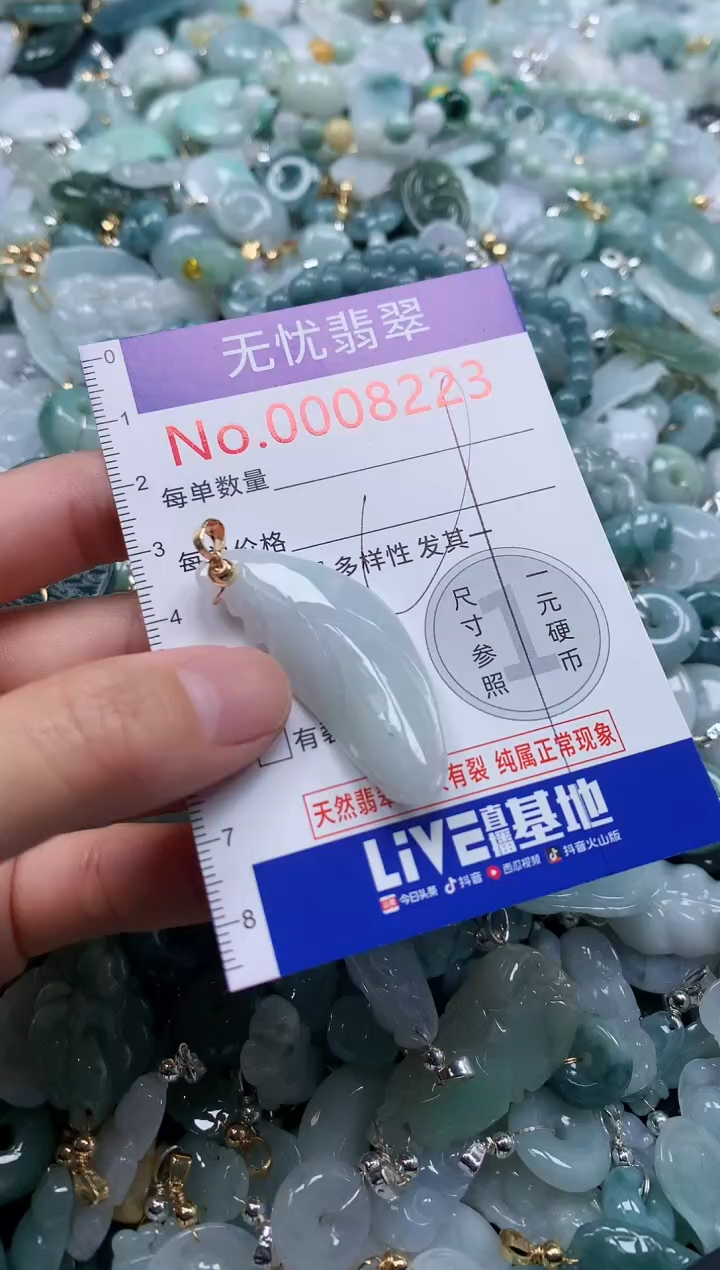 翡翠未镶嵌吊坠(不含链)8223