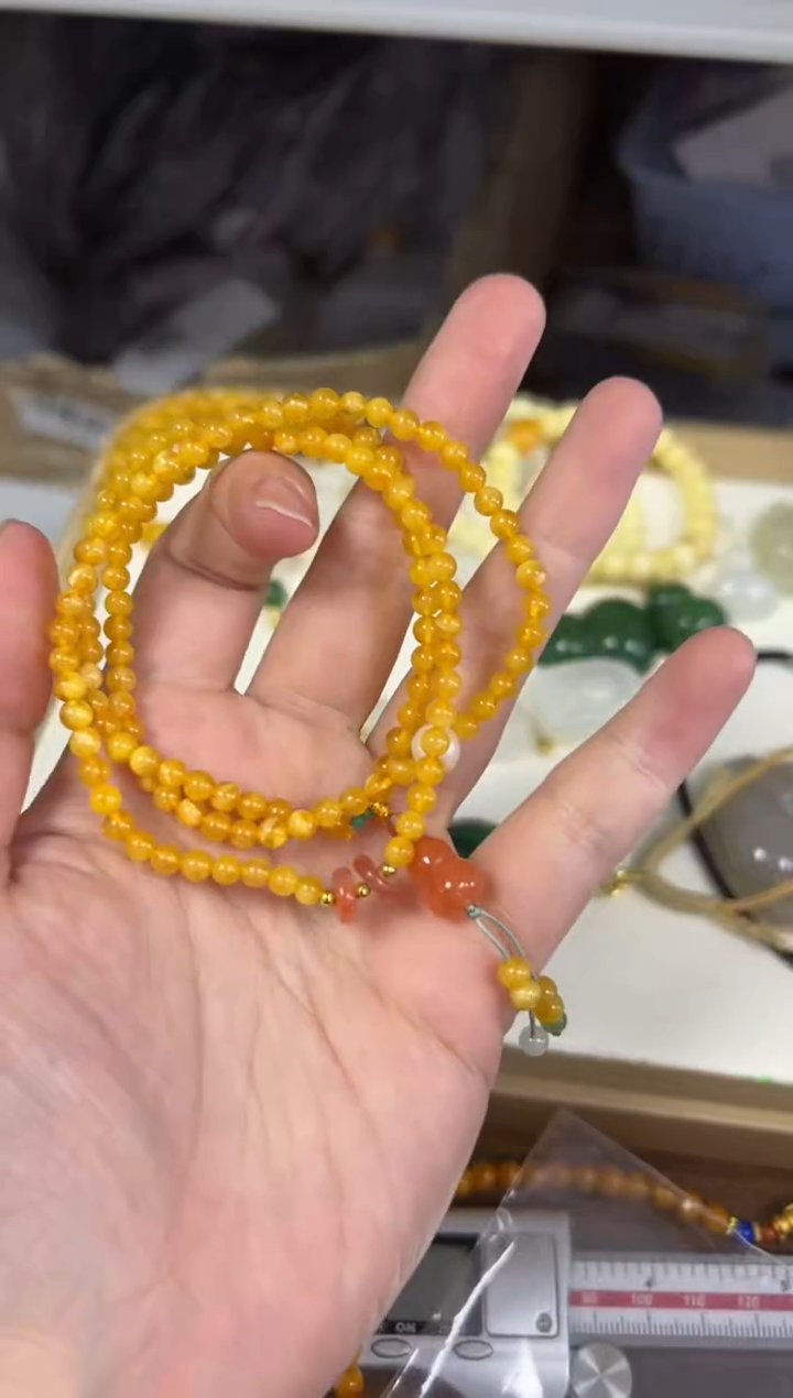 手链蜜蜡未镶嵌孤品蜜蜡设计款手链[284]