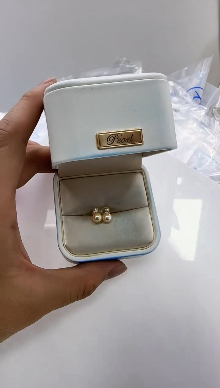 【闪购商品】海水珍珠DA银S925镶嵌c1388 耳钉6