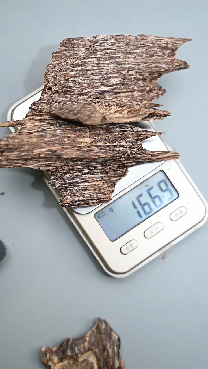 手把件沉香16.7g越南芽庄虫漏