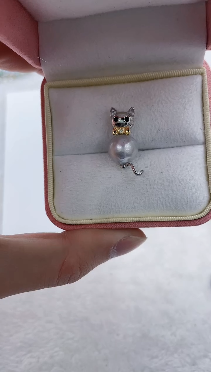 【闪购商品】海水珍珠吊坠(不含链)银S925镶嵌海水珍珠吊坠