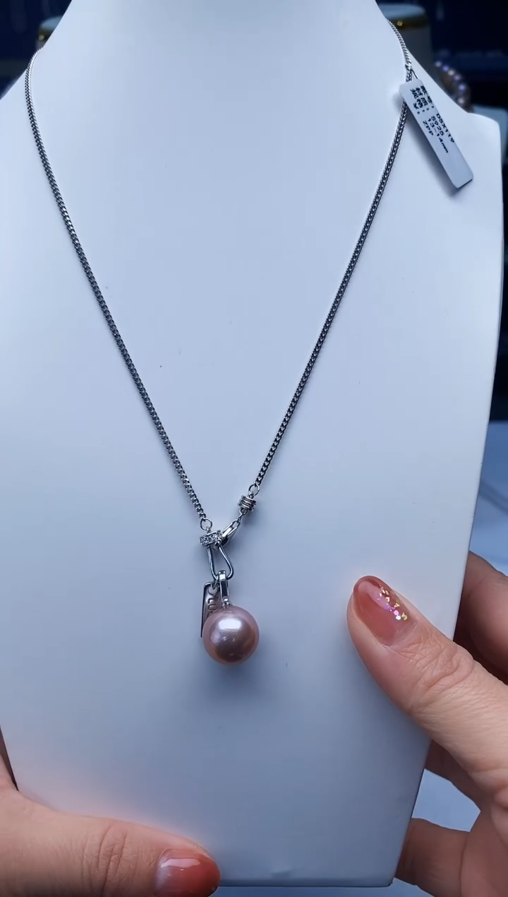 套链银S925镶嵌淡水珍珠Y淡水套链
