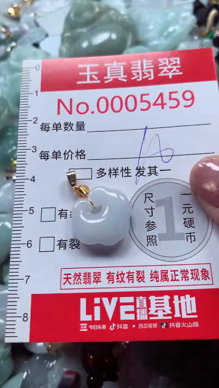 吊坠(不含链)未镶嵌翡翠5459