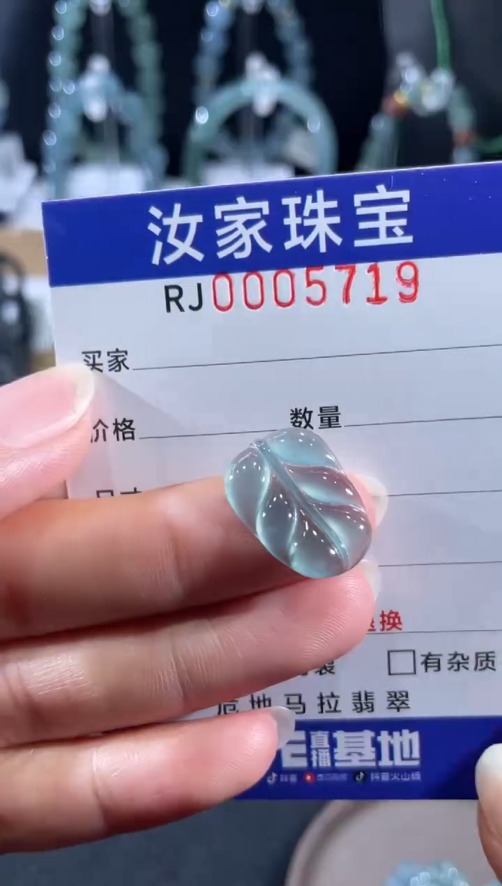 未镶嵌挂件翡翠5719