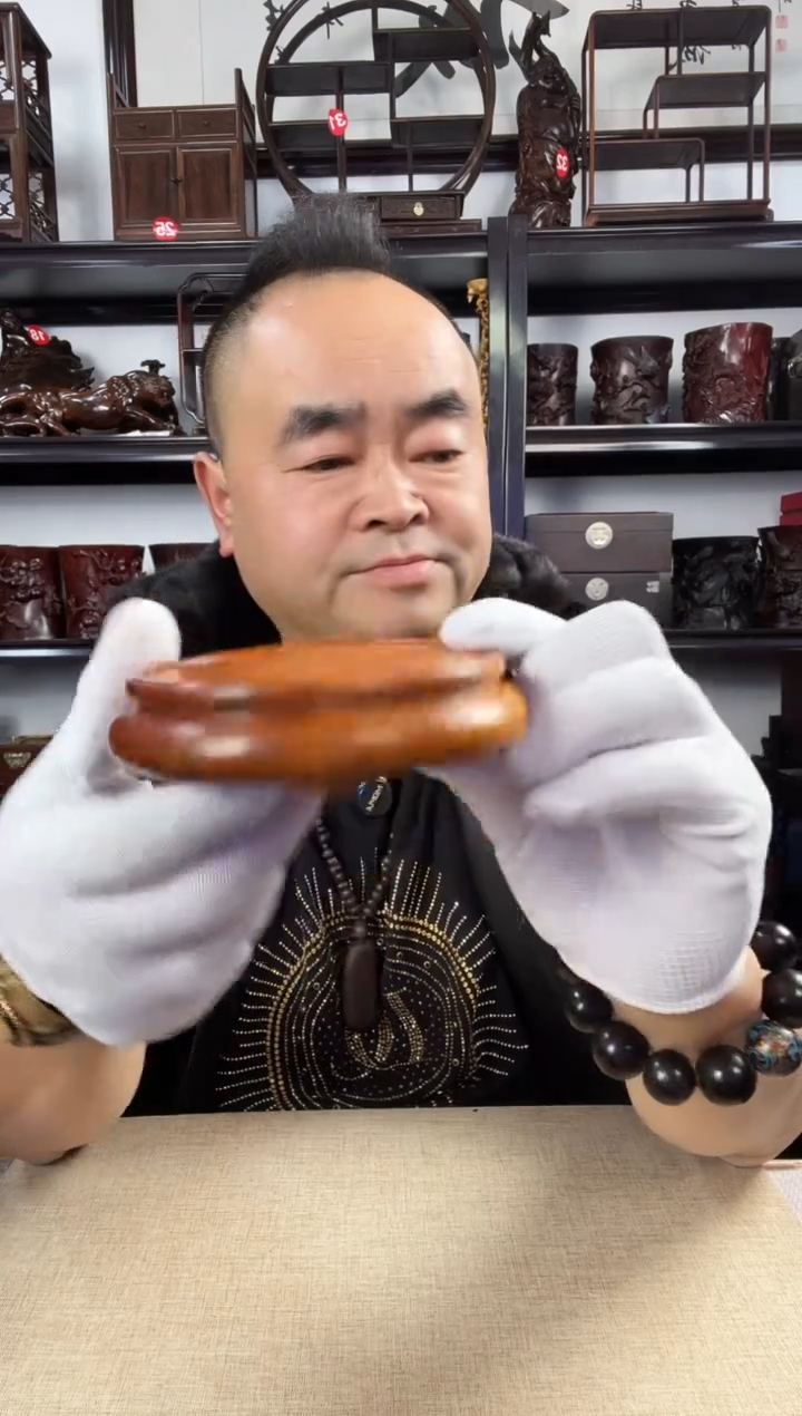 木老李红木工艺品黄圆