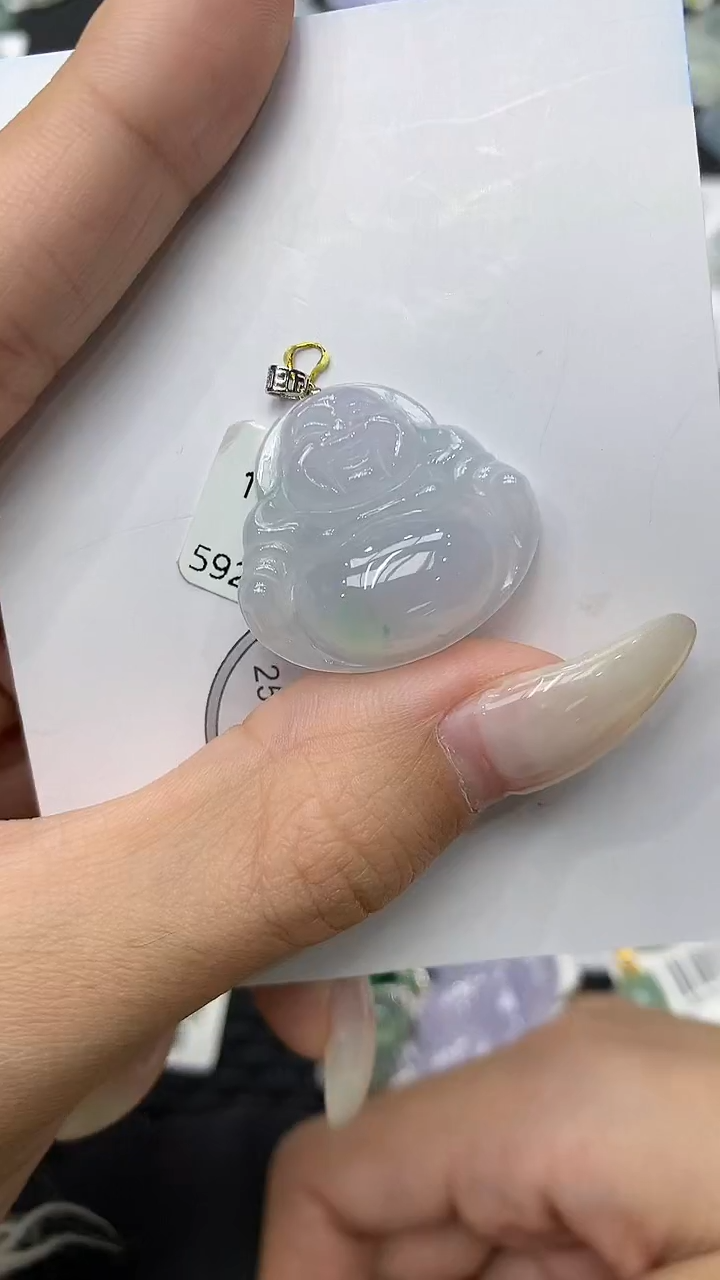 颈饰18K金镶嵌翡翠11111111111
