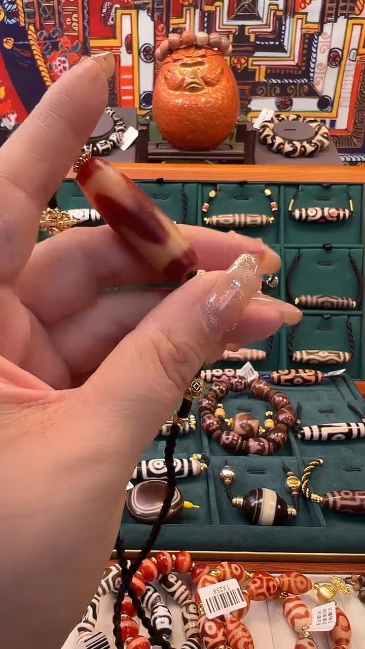 玛瑙/玉髓（覆膜）颈饰合金13.（微瑕）