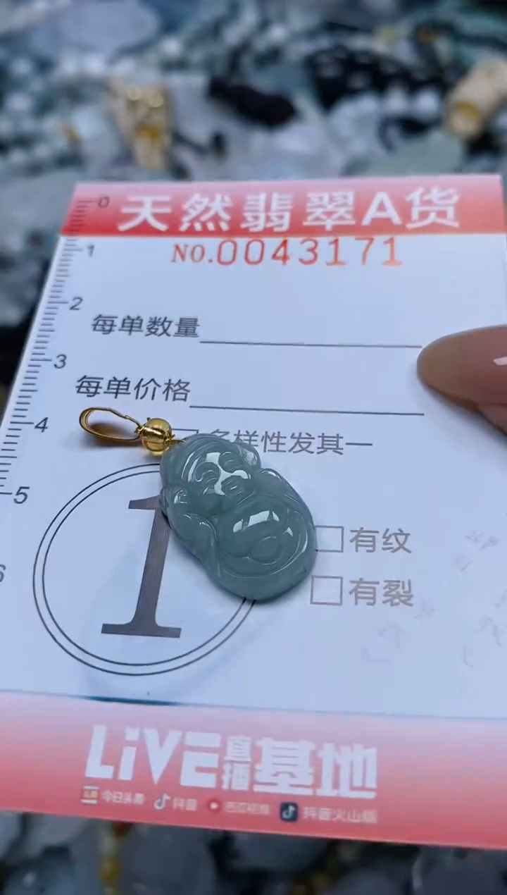 翡翠未镶嵌颈饰闪购0043171