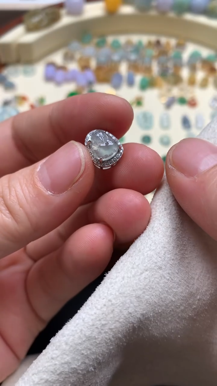 【闪购商品】翡翠颈饰银S925镶嵌翡翠镶嵌貔貅