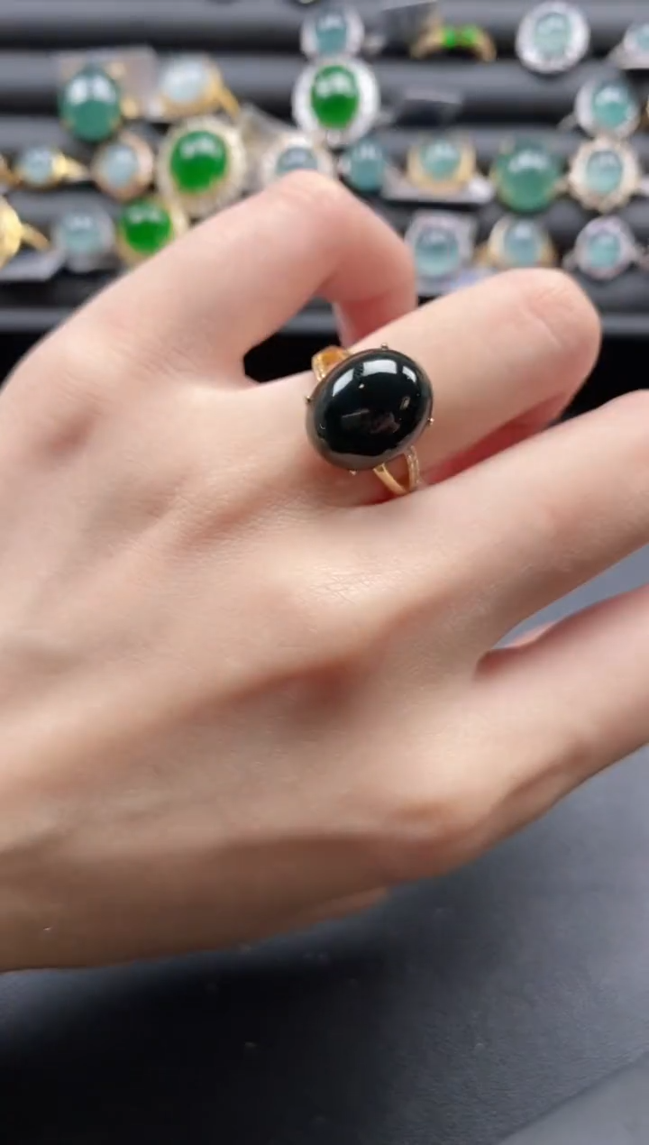 【闪购商品】翡翠戒指银S925镶嵌1111