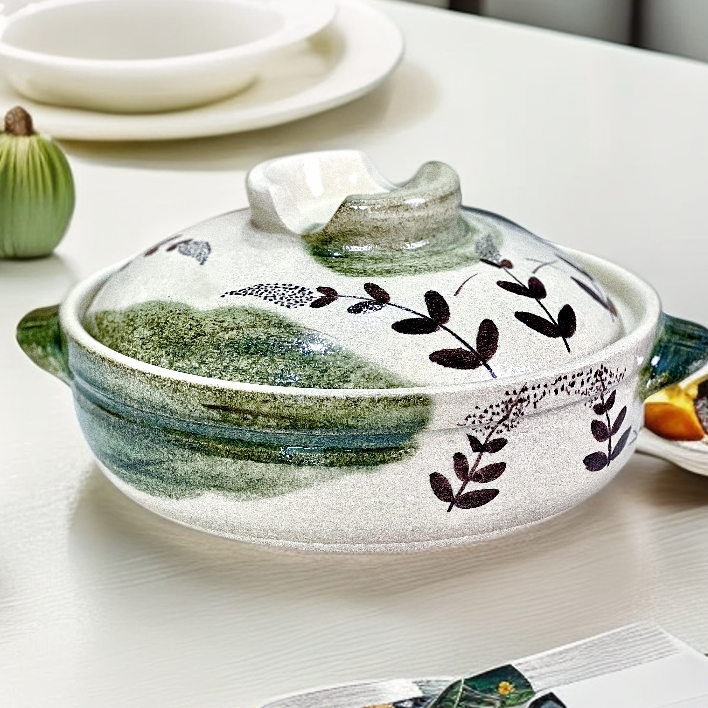 【万御烧-清山】厨房手工陶瓷明火煲汤炖肉耐高温干烧砂锅