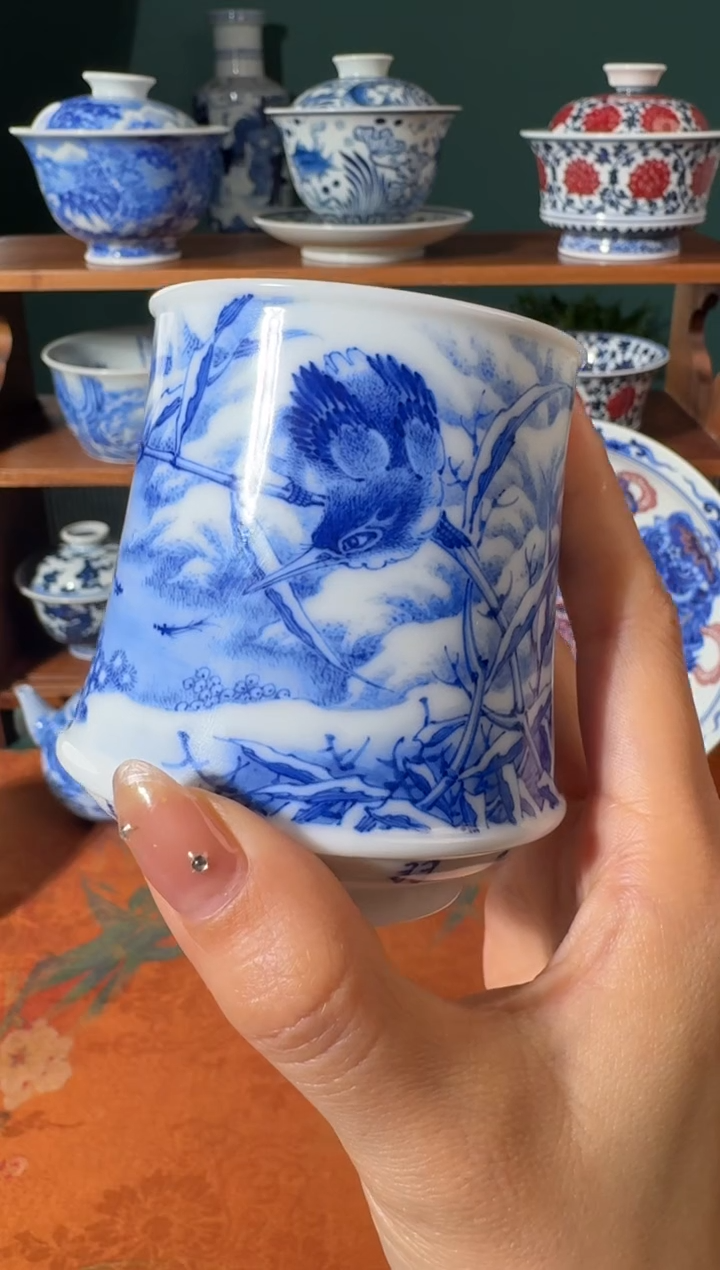 【闪购商品】杯画堂春单翠折腰杯