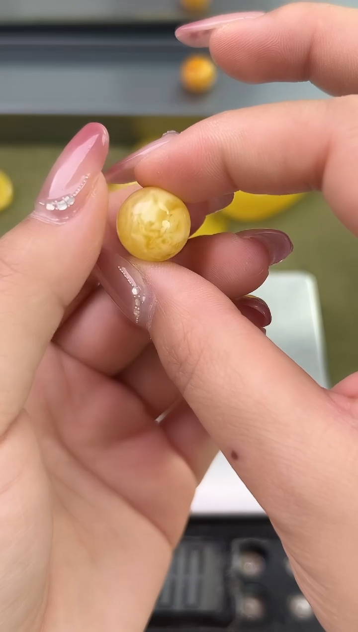 裸石琥珀未镶嵌天然琥珀蜜蜡圆珠