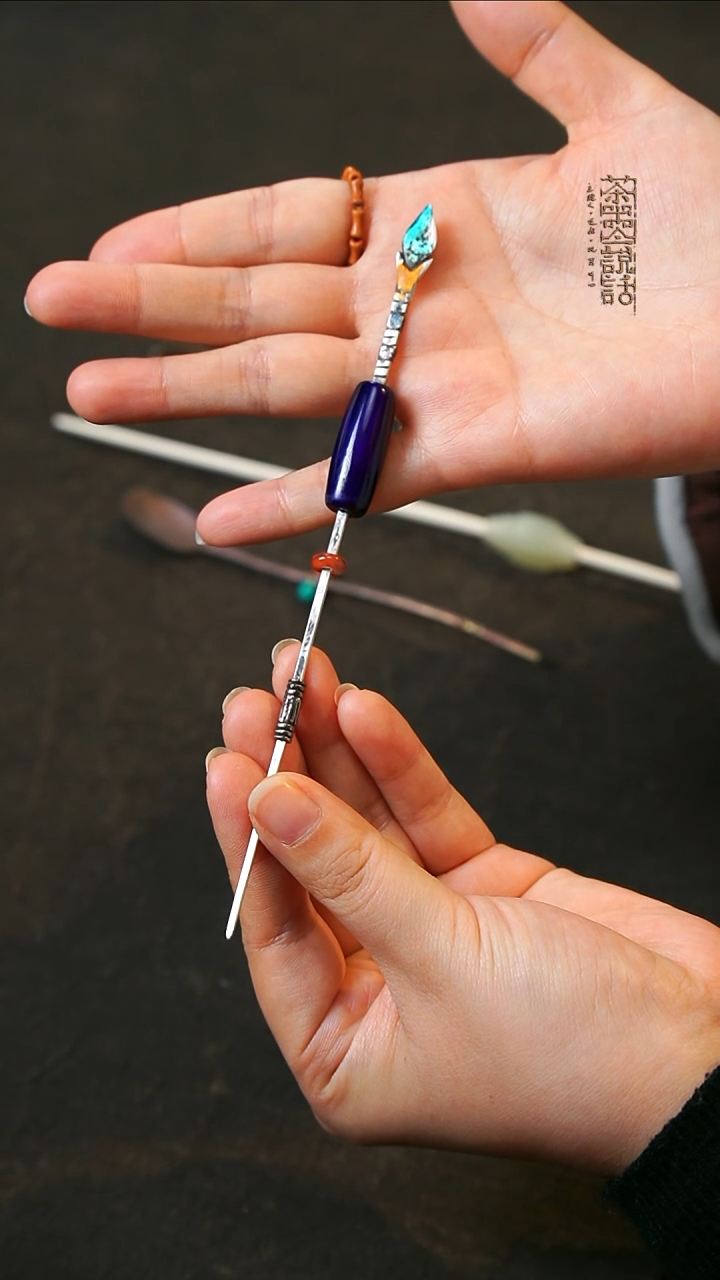 王老师手作银质茶针