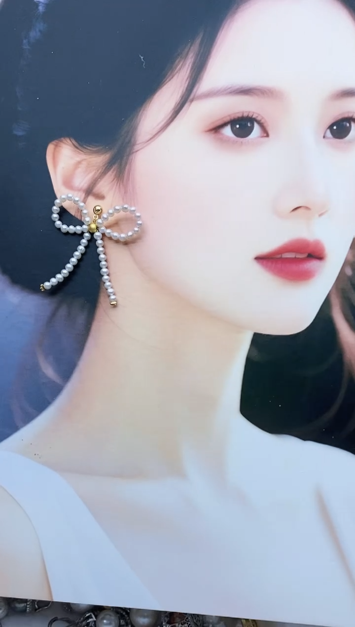 未镶嵌耳饰淡水珍珠耳环多样性发其一