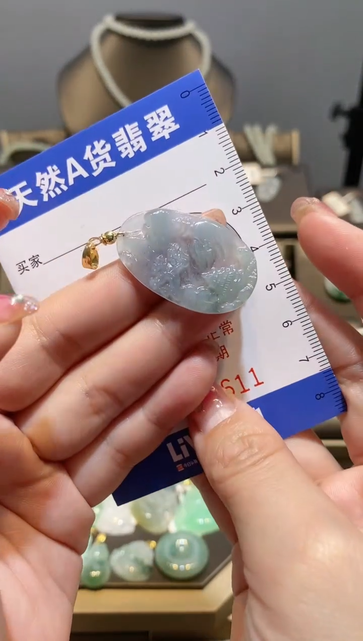 【闪购商品】翡翠颈饰未镶嵌纯天然A货翡翠一件