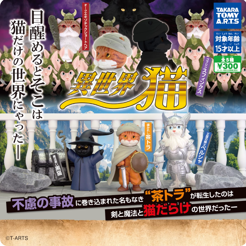  异世界猫咪 法师战士骑士 扭蛋