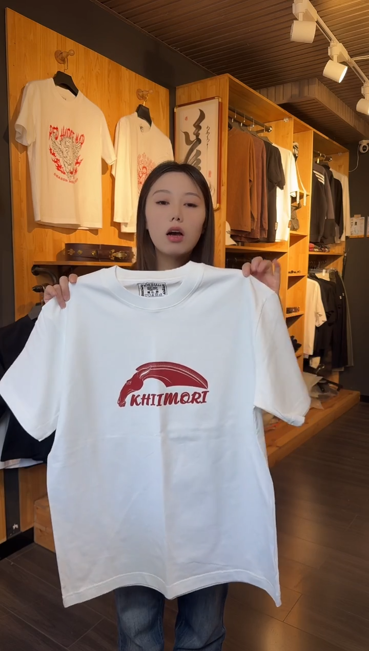 清苦存（不退换）新红色马头 款白色T恤