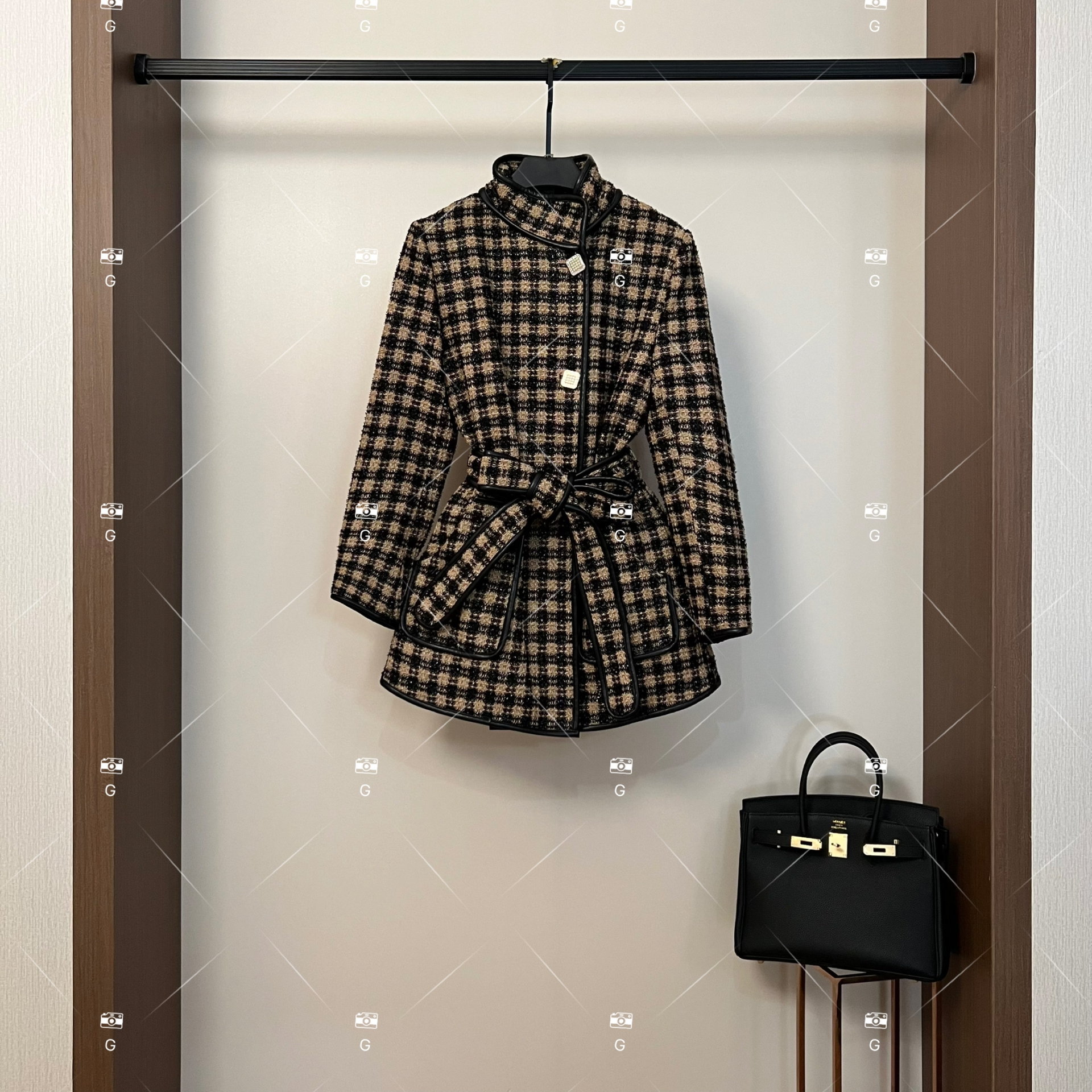 【楠楠】秋冬气质小香风设计师中长款羽绒服轻奢女 QD-2024950