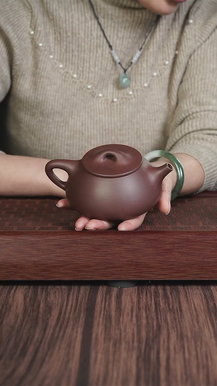 【闪购商品】紫砂茶壶老紫泥 中满瓢