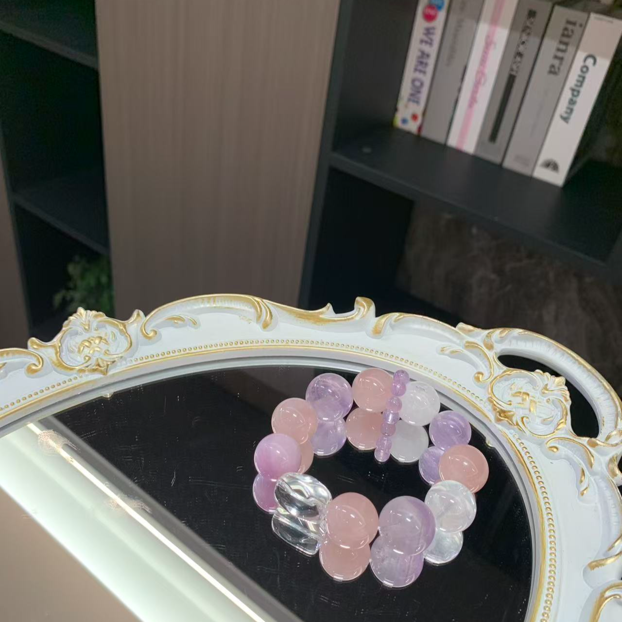 小仙桃薰衣草水晶紫锂辉氛围感手串（多样性发其一）