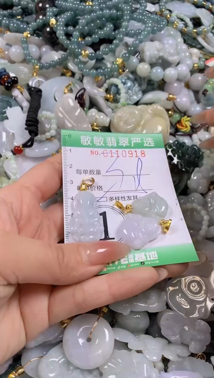 【闪购商品】翡翠颈饰未镶嵌闪购0110918多样性发其一