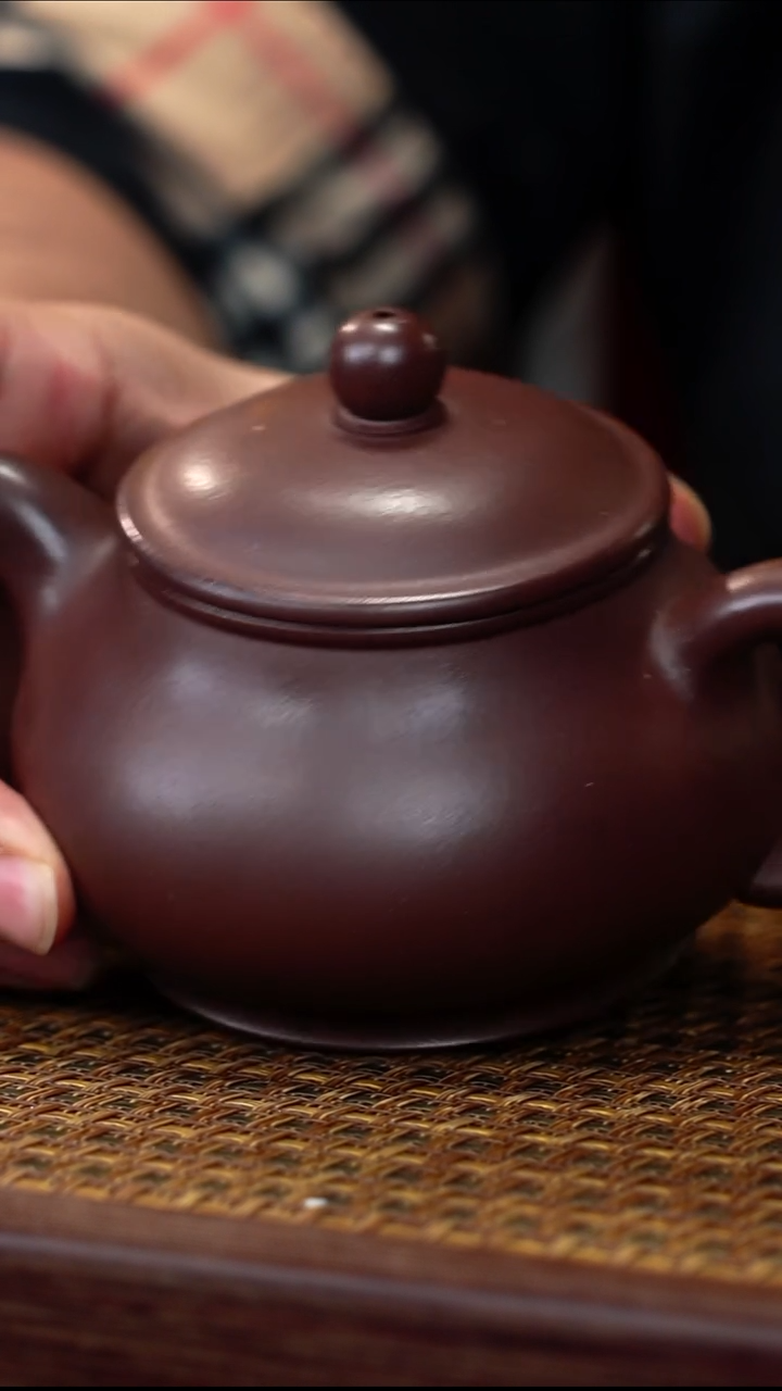 茶壶紫砂紫泥 潘壶