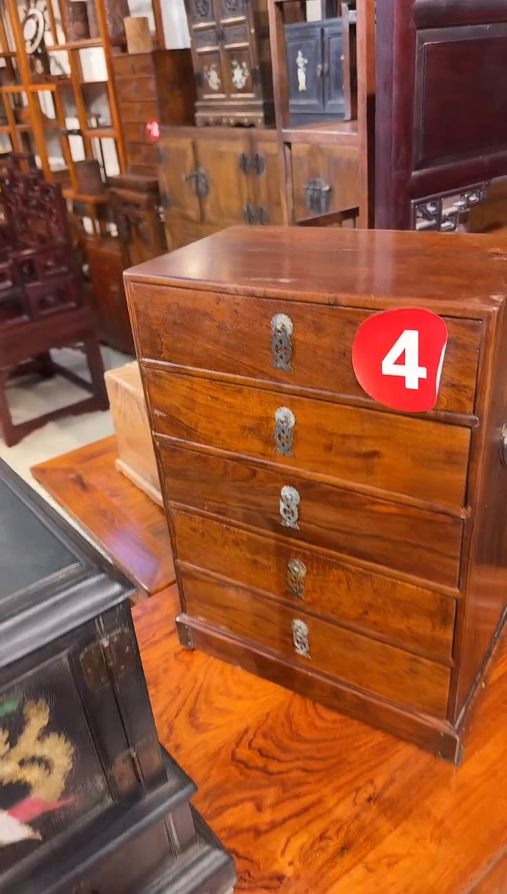 【闪购商品】木木艺黄花梨花纹五斗柜858.888888