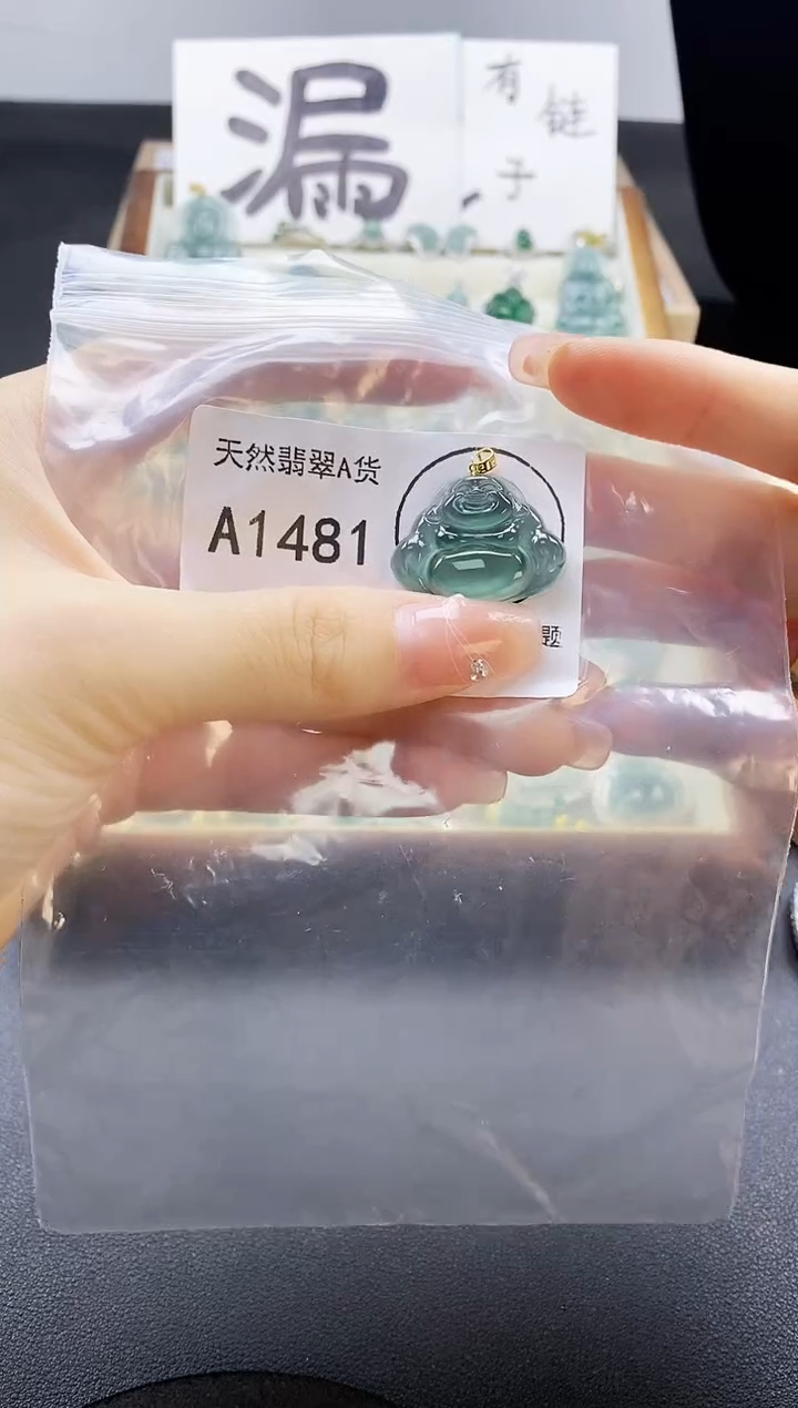 翡翠未镶嵌吊坠(赠链)天然翡翠A货