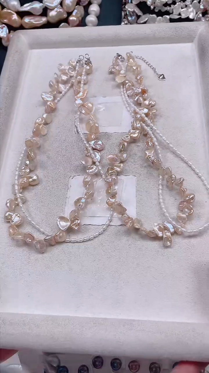 未镶嵌项链淡水珍珠【纯恬饰品】（多样性发货发一）