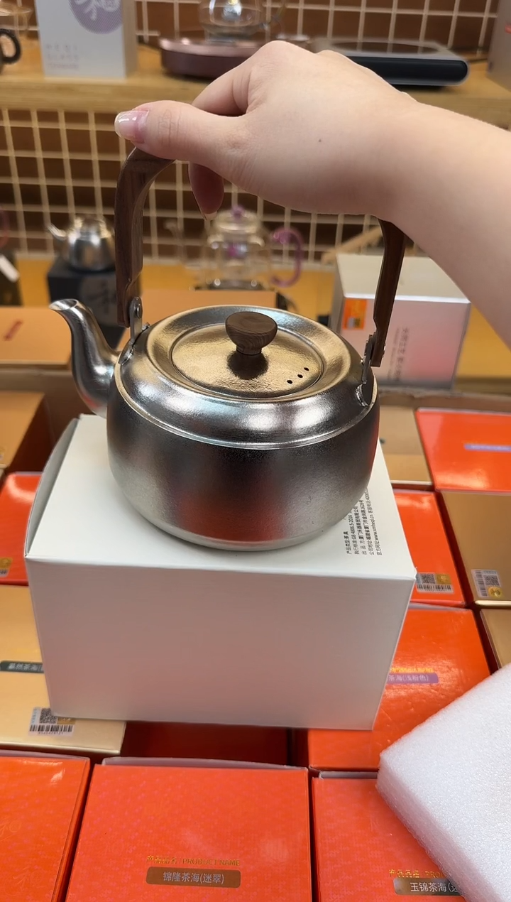 @@器钛纯钛提梁壶
