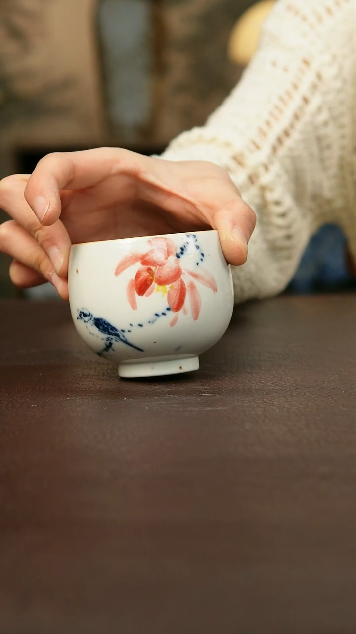 景德镇陶瓷杯碗柴烧多人