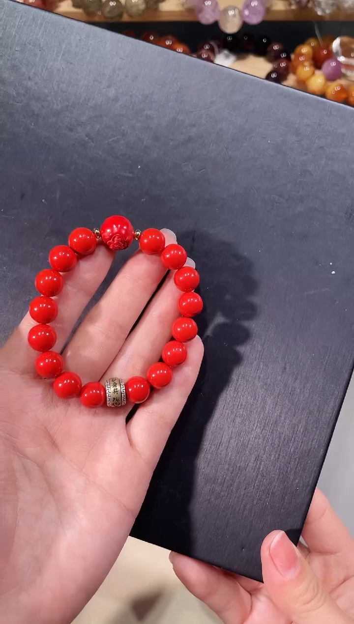 未镶嵌手链水晶A338朱砂手链10