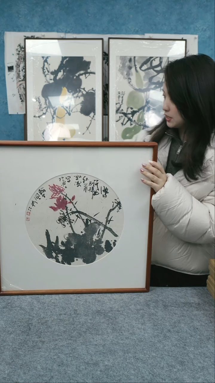 【闪购商品】国画50*50本土老师花鸟