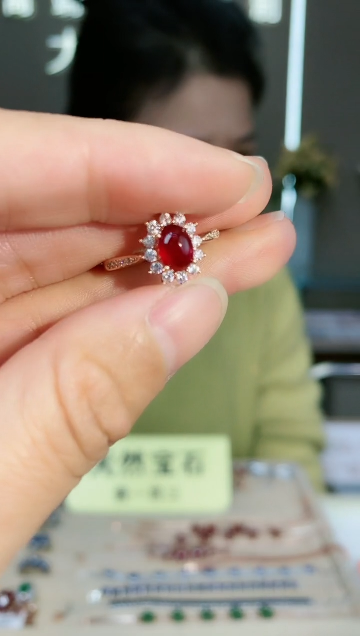 【闪购商品】红宝石手饰银S925镶嵌手饰