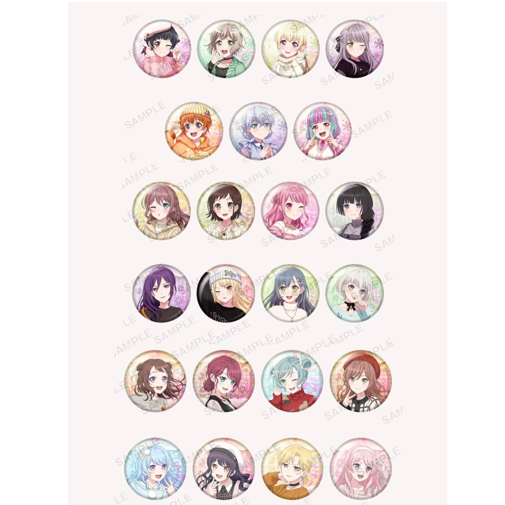 【国现代拆】邦邦bangdream gigo联动 冬服再贩  吧唧徽章盲盒